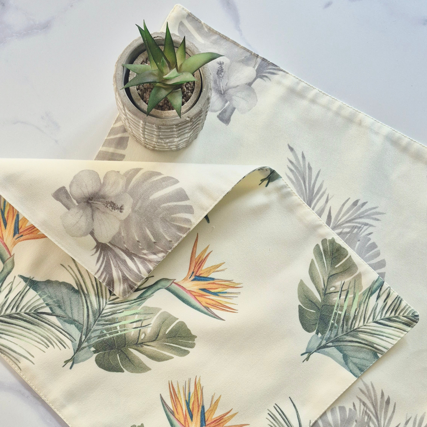 Set 4 Individuales Reversibles Nina Tropical