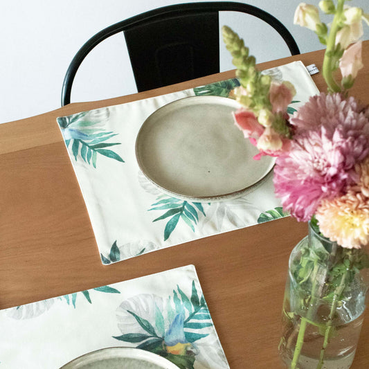 Set 4 Individuales Reversibles Tropical María