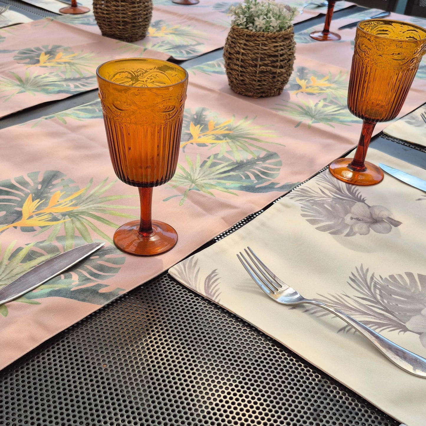 Set 4 Individuales Reversibles Tropical María